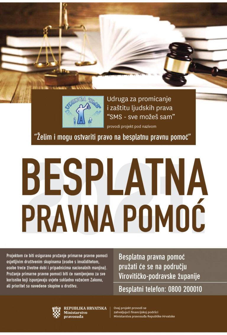 Održana završna konferencija projekta “Želim i mogu ostvariti pravo na besplatnu pravnu pomoć” u 2021. godini