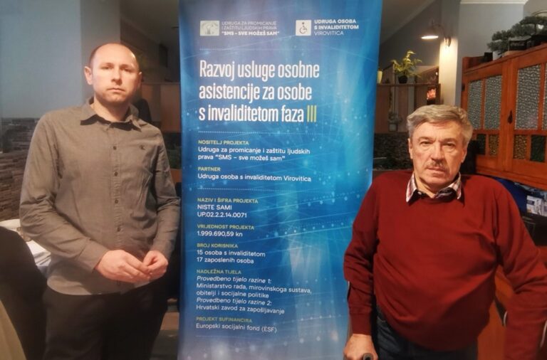 Održana završna konferencija projekta za usluge osobne asistencije, “Niste sami”