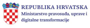 Logotip Ministarstva pravosuđa, uprave i digitalne transformacije Republike Hrvatske